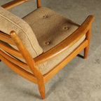 Vintage Fauteuil – Eikenhout – Scandinavië – Jaren 60 thumbnail 14