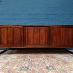 Vintage Palissander Lowboard, Deens Design Van Mørke Møbelfabrik, Jaren 60 thumbnail 11