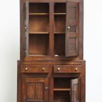 Zeer Mooie Antieke Engelse Eikenhouten Food Cupboard/ Voorraad Kast Uit Eind 18e/ Begin 19e Eeuw thumbnail 6