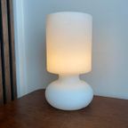 Vintage IKEA Design Lamp Lykta - Wit Melkglas thumbnail 8
