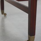 Geweldige Set Bestaande Uit Een Schrijftafel En Een Blauwe Rundleren Chesterfield Bureaustoel In thumbnail 13