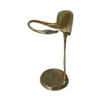 Hollywood Regency - Umbrella Stand In The Shape Of A Flamingo Standing In A Pond - Polished Brass thumbnail 4