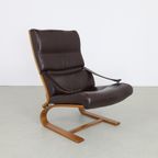 Lounge Chair In Leather By Nelo Möbel Sweden, 1970S thumbnail 2