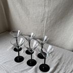 6X Martini Coupe, Zwarte Steel, Luminarc thumbnail 6