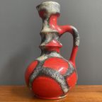 Red Fat Lava Vase By Jopeko Model 7201-21 thumbnail 2