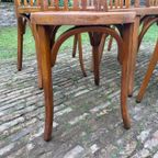 6 + 1 Baumann Bistrostoelen Keukenstoeln Café Stoelen Frans thumbnail 4