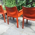 Mario Bellini Diner Chairs Cassina 1970’s Cab 412 & 413 thumbnail 13