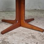 Glostrup, Vintage Jaren 60 Deense Ronde Ovale Tafel Teak thumbnail 14