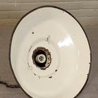 Vintage Industriële Emaille Hanglamp, Zwart thumbnail 12