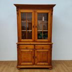 Vintage Landelijke Grenen Buffetkast Wandkast Buffet Kast. thumbnail 2