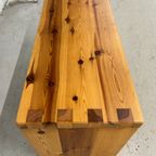 4 X Vintage Aksel Kjersgaard Pine Wood Storage Benches thumbnail 21
