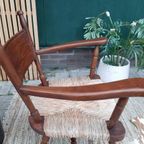 Set Van 2 Brutalistische Fauteuils Vintage Designstoelen 60 thumbnail 10