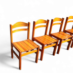 4 X Pine Dining Chair 1970S thumbnail 10