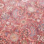 Groot En Luxe Voornamelijk Roze/ Rood Wollen Oosters Vloerkleed 345x250cm thumbnail 3