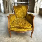 Set Van 2 Vintage Barok Eenzitten / Fauteuils / Clubzetels thumbnail 2