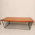 Teak Wandschap / Telefoon-Tafeltje Mid Century thumbnail 2