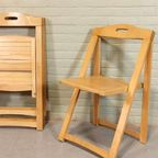 Set Van 3 Vintage Mid Century Houten Klapstoelen thumbnail 18