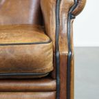 Stoere En Comfortabele Schapenleren Oorfauteuil Met Leuke Details En Een Strakke Afwerking thumbnail 11
