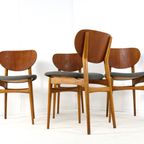 Set Van 4 Vintage Stoelen Nieuw Bekleed thumbnail 13