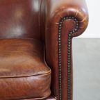 Comfortabele En Luxe 2 Zits Clubbank Gemaakt Van Schapenleer thumbnail 10