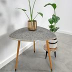 Vintage Salontafel Met Zwart WIT Bovenblad thumbnail 4