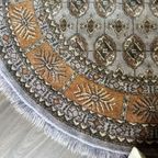 Vloerkleed Grey/beige Persian Look Rond Vintage thumbnail 2