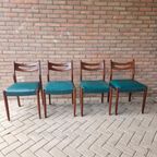 Set 4 Vintage Stoelen Deense Stoelen Jaren 60 thumbnail 14