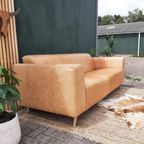 Stoere Leren Bank – Mountain Alp 2,5-zits Lichte Camel Kleur thumbnail 2