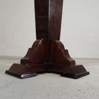 Art Deco Stijl Tafel Met Verschillende Soorten Ingelegd Hout thumbnail 7