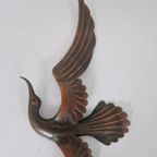 Mid Century Wall Art Metalen Vogel Vintage thumbnail 4