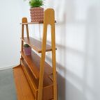 Teak Fineer Kast Uit Zweden Met Lades, Legplank En Uitschuifbare Plank thumbnail 18