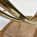 Vintage Schommelstoel Messing Bentwood Regency Stijl Design thumbnail 19