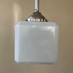 Lamp Hanglamp Art Deco 1930 Kubus Witglas thumbnail 6