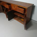 Spanisch Chestnut Wood Side Board Antiqu Bar Counter. Butcher Bar Counter thumbnail 17