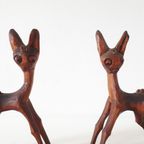 2 Vintage Houten Hertjes Bambi Hertje thumbnail 3