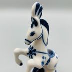 Gzhel Circuspaard Decoratie Blauw/wit thumbnail 3
