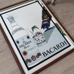 Vintage Bacardi Bar Spiegel 80'S / 90'S thumbnail 4