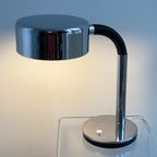 Grote Vintage Chrome Bureaulamp / Tafellamp thumbnail 5