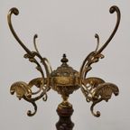 Messing Rococo Staande Kapstok Hollywood Regency Hall Tree 9 thumbnail 17