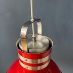 Rode Vintage Ateljé Lyktan Space Age 'Bucket' Hanglamp thumbnail 9