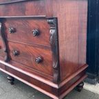 Antiek Engelse Mahonie 8 Ladenkast - Dressoir 180 Cm Breed thumbnail 10