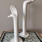 Wit Handmodel Sieraden Display. Vintage Sieraden Rek thumbnail 2