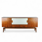 Mid Century Teak/wit Dressoir 1960s thumbnail 2