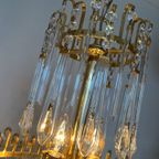 2 Beschikbaar! Vintage Kristallen Murano Geblazen Kroonluchters Hanglampen Art Deco Stijl ! thumbnail 17