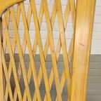 Vintage Houten / Grenenhout Kamerscherm, 4 Panel thumbnail 5
