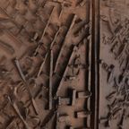 Unique Bronze Wall Landscape From Bror Marklund Sweden 1950’s thumbnail 7
