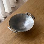 Vintage Hand-wrought Hammered Aluminum Bowl thumbnail 6