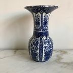 Prachtige Delfs Blauwe Vaas Van Royal Sphinx By Boch Belgium thumbnail 9