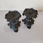 2 Franse Planthouders Tazza Zamac Antiek Art Nouveau thumbnail 5