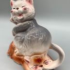 Vintage Spaarpot Katten Keramiek thumbnail 7